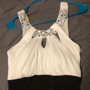 Black and white dress